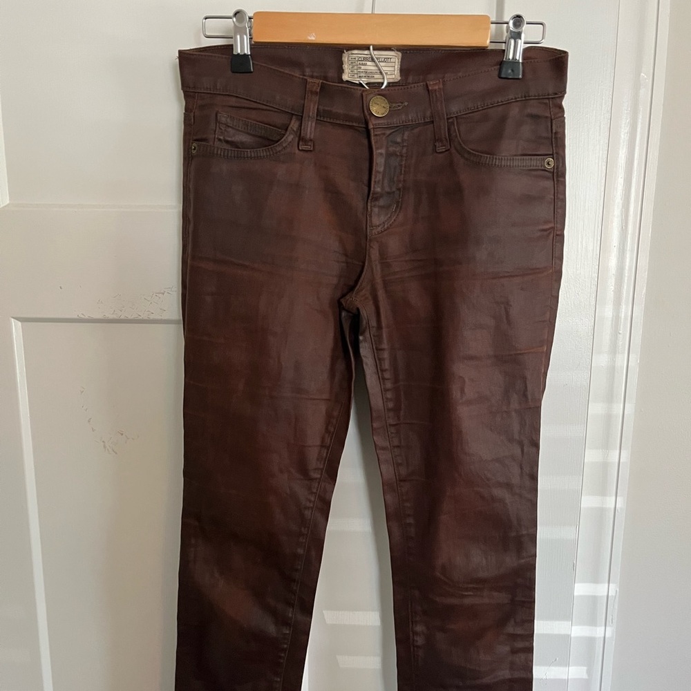 Current/Elliott Coated Skinny Pant